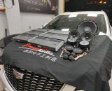 怀化凯迪拉克XT5再次升级德国RS发烧级皇太子系列喇叭，纯后级HiFi功放